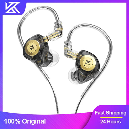 KZ EDX PRO Fones De Ouvido Dinâmicos HIFI Baixo com microfone