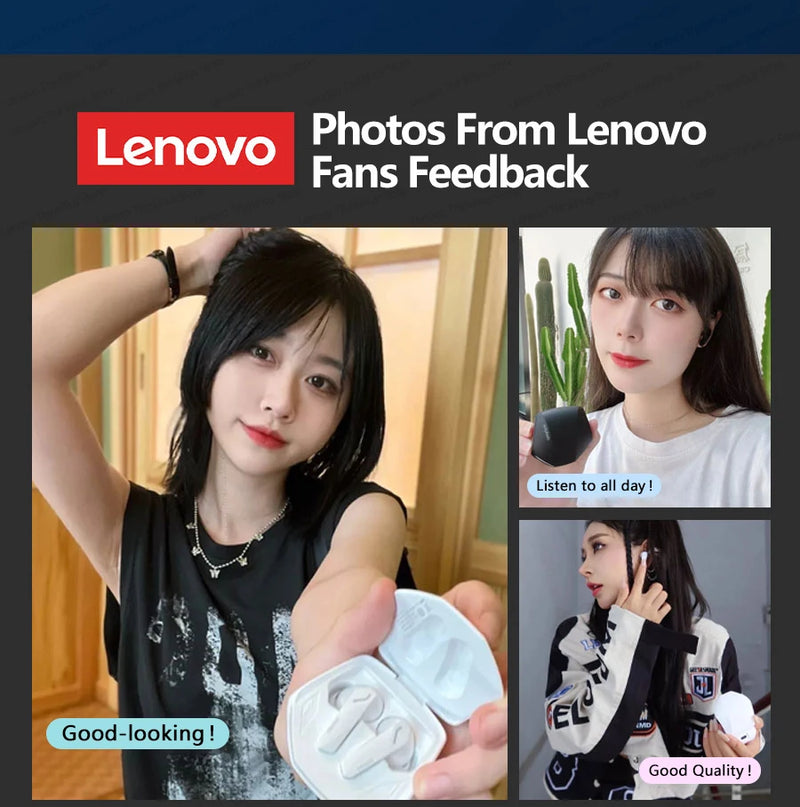 Fone De Ouvido Bluetooth Original Lenovo Gm2 Tws Lançamento
