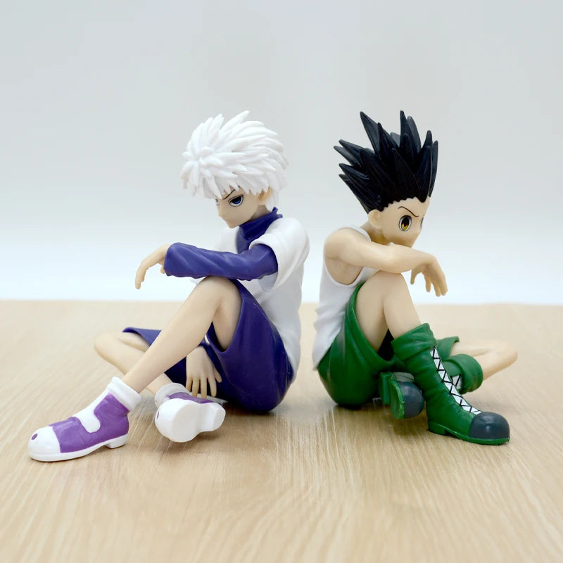 Figura Hunter x Hunter 13cm – Gon, Kurapika, Alluka e Chrollo | Colecionáveis Anime em PVC para Presente ou Decoração