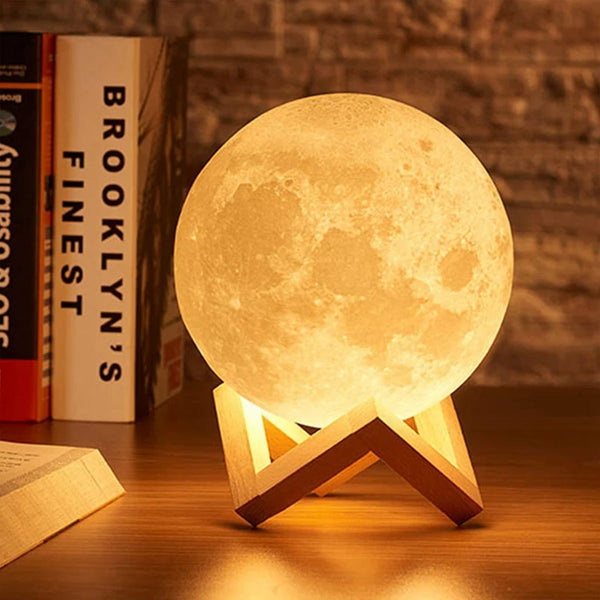 Moon Light LED Galáxia – Luminária Lunar Criativa | Presente Infantil e Decoração de Quarto