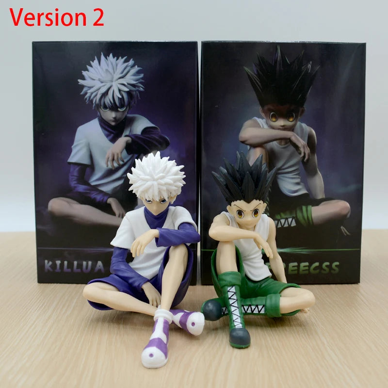 Figura Hunter x Hunter 13cm – Gon, Kurapika, Alluka e Chrollo | Colecionáveis Anime em PVC para Presente ou Decoração