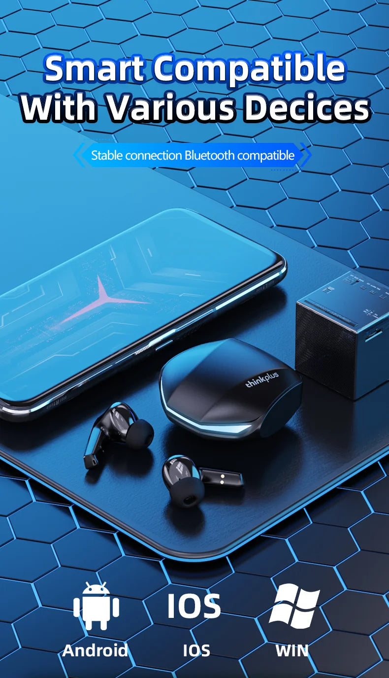 Fone De Ouvido Bluetooth Original Lenovo Gm2 Tws Lançamento