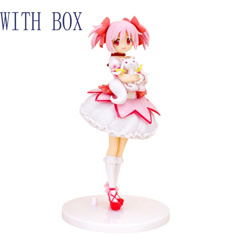Boneca de 18cm Kaname Madoka – Puella Magi Madoka Magica, figura em PVC