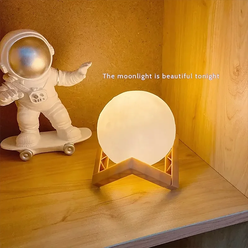 Moon Light LED Galáxia – Luminária Lunar Criativa | Presente Infantil e Decoração de Quarto