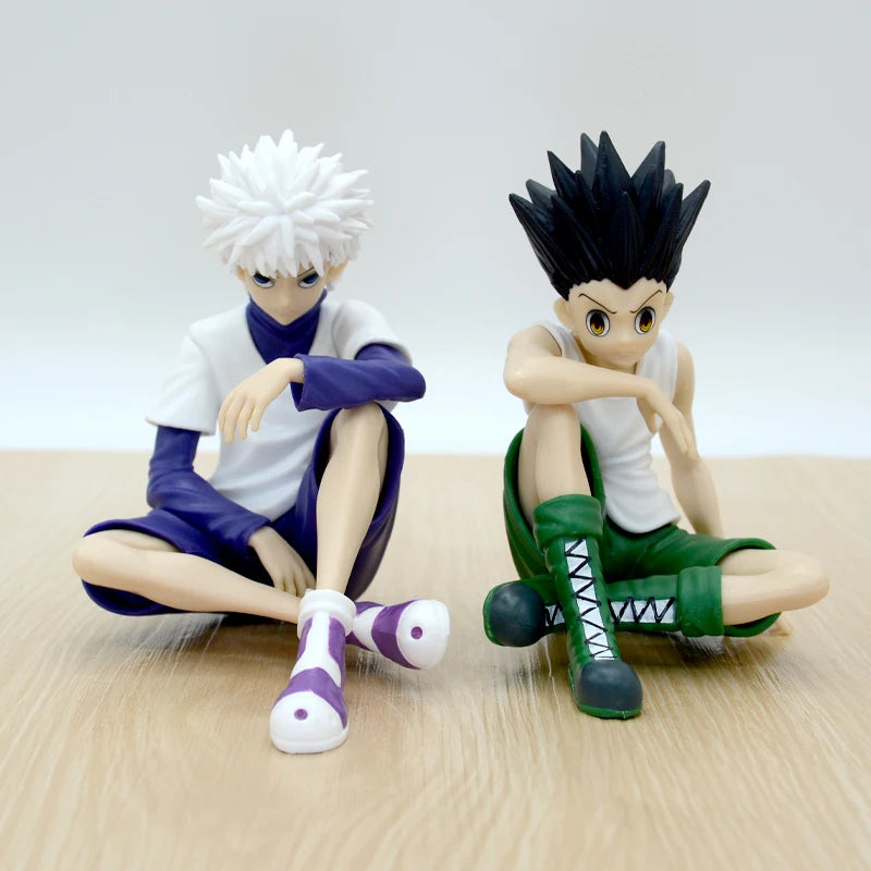 Figura Hunter x Hunter 13cm – Gon, Kurapika, Alluka e Chrollo | Colecionáveis Anime em PVC para Presente ou Decoração