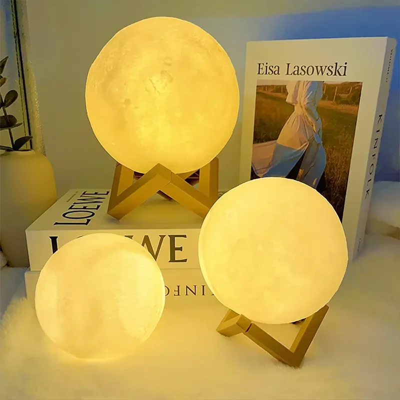 Moon Light LED Galáxia – Luminária Lunar Criativa | Presente Infantil e Decoração de Quarto