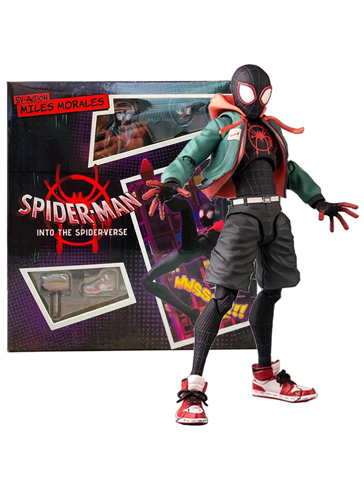 Homem Aranha Action Figure Miles Morales Aranha Verso