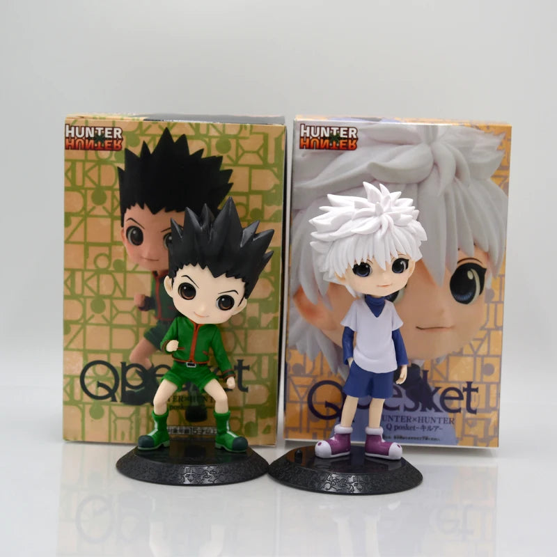 Figura Hunter x Hunter 13cm – Gon, Kurapika, Alluka e Chrollo | Colecionáveis Anime em PVC para Presente ou Decoração
