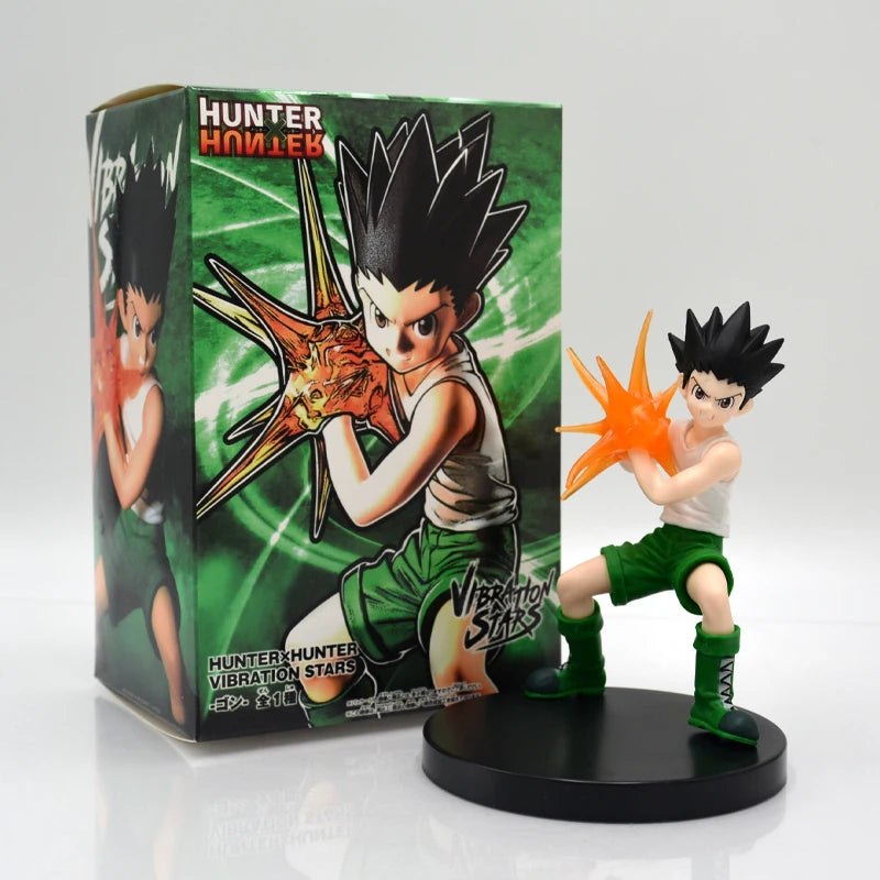 Figura Hunter x Hunter 13cm – Gon, Kurapika, Alluka e Chrollo | Colecionáveis Anime em PVC para Presente ou Decoração