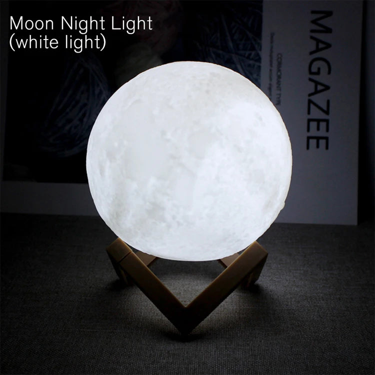 Moon Light LED Galáxia – Luminária Lunar Criativa | Presente Infantil e Decoração de Quarto