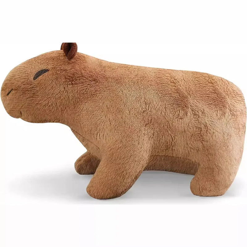 Capivarara Filó Pelúcia Gigante Antialérgica 23 Cm Mochila Cor Marrom