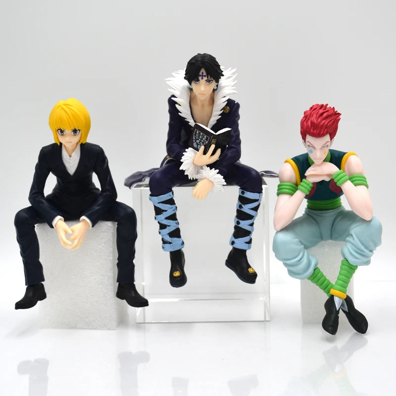 Figura Hunter x Hunter 13cm – Gon, Kurapika, Alluka e Chrollo | Colecionáveis Anime em PVC para Presente ou Decoração