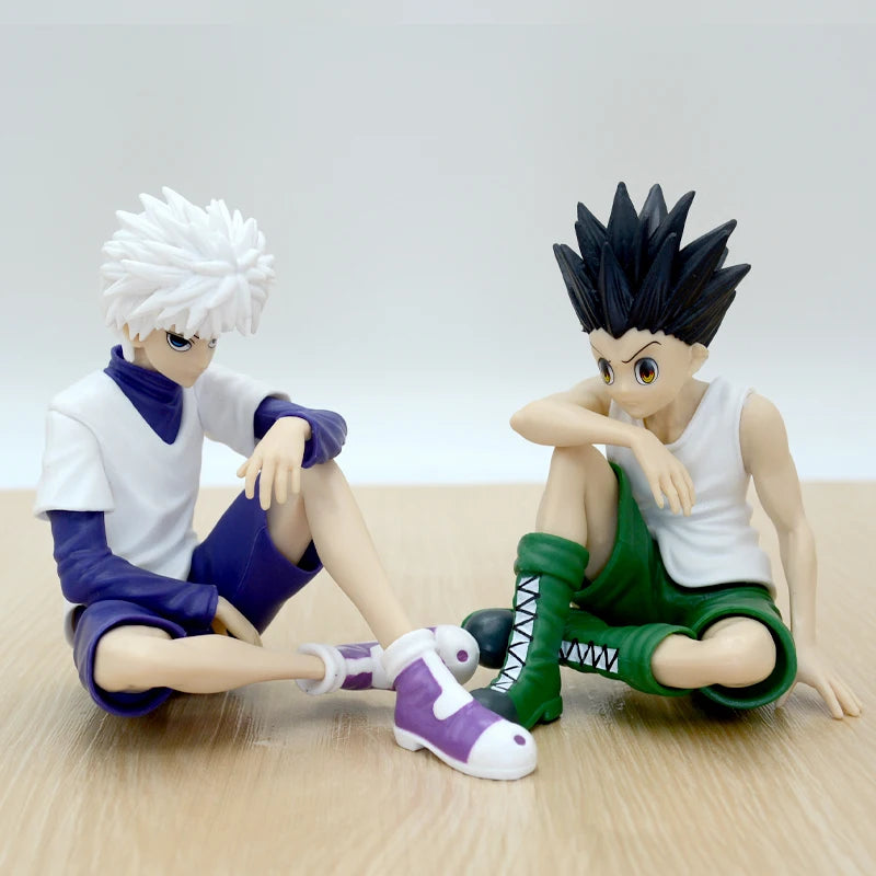 Figura Hunter x Hunter 13cm – Gon, Kurapika, Alluka e Chrollo | Colecionáveis Anime em PVC para Presente ou Decoração