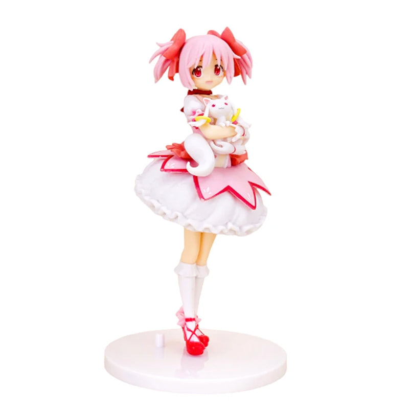 Boneca de 18cm Kaname Madoka – Puella Magi Madoka Magica, figura em PVC