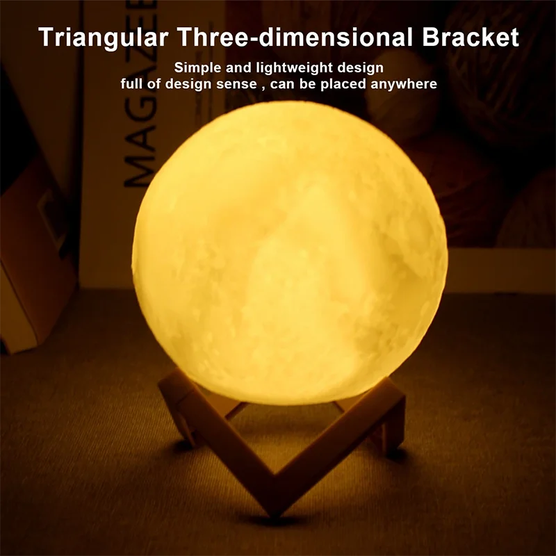 Moon Light LED Galáxia – Luminária Lunar Criativa | Presente Infantil e Decoração de Quarto