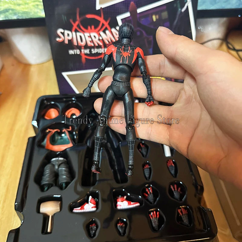 Homem Aranha Action Figure Miles Morales Aranha Verso