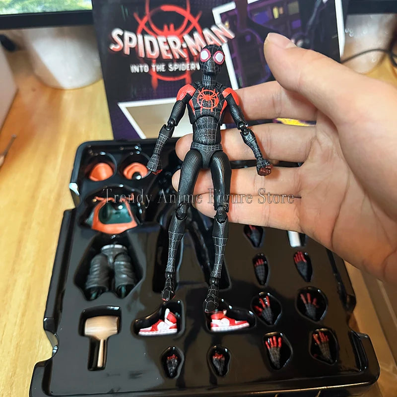 Homem Aranha Action Figure Miles Morales Aranha Verso