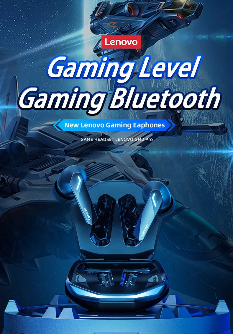 Fone De Ouvido Bluetooth Original Lenovo Gm2 Tws Lançamento