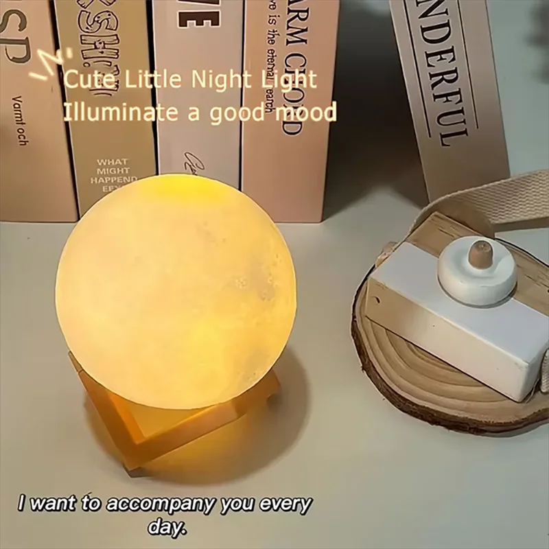 Moon Light LED Galáxia – Luminária Lunar Criativa | Presente Infantil e Decoração de Quarto