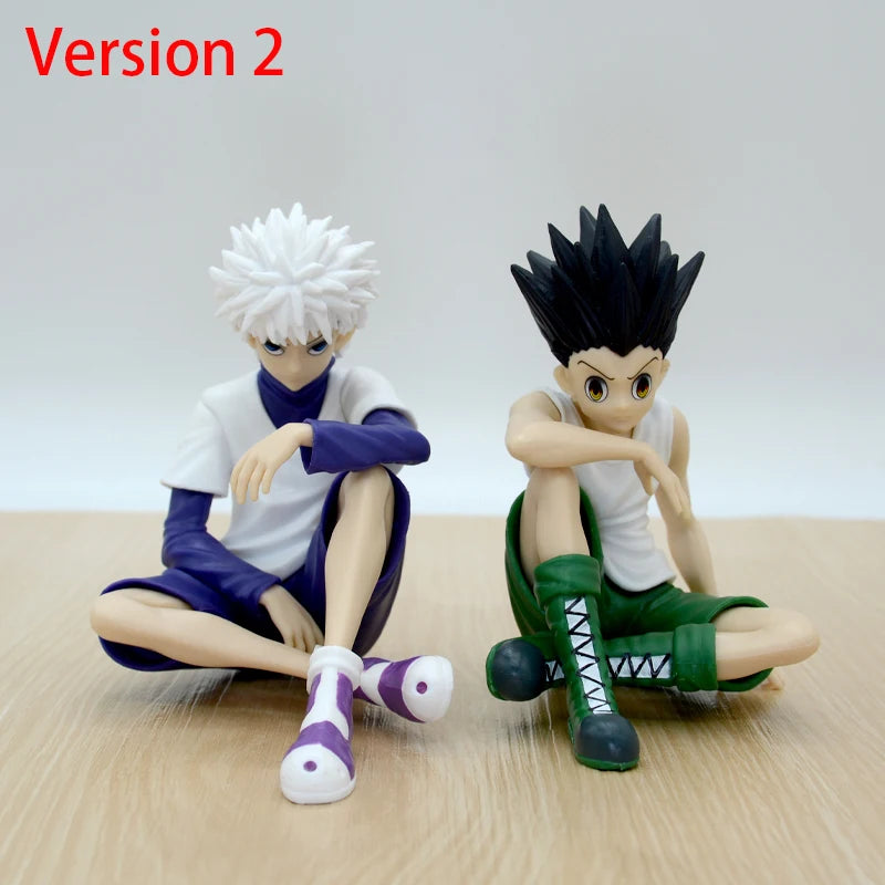 Figura Hunter x Hunter 13cm – Gon, Kurapika, Alluka e Chrollo | Colecionáveis Anime em PVC para Presente ou Decoração
