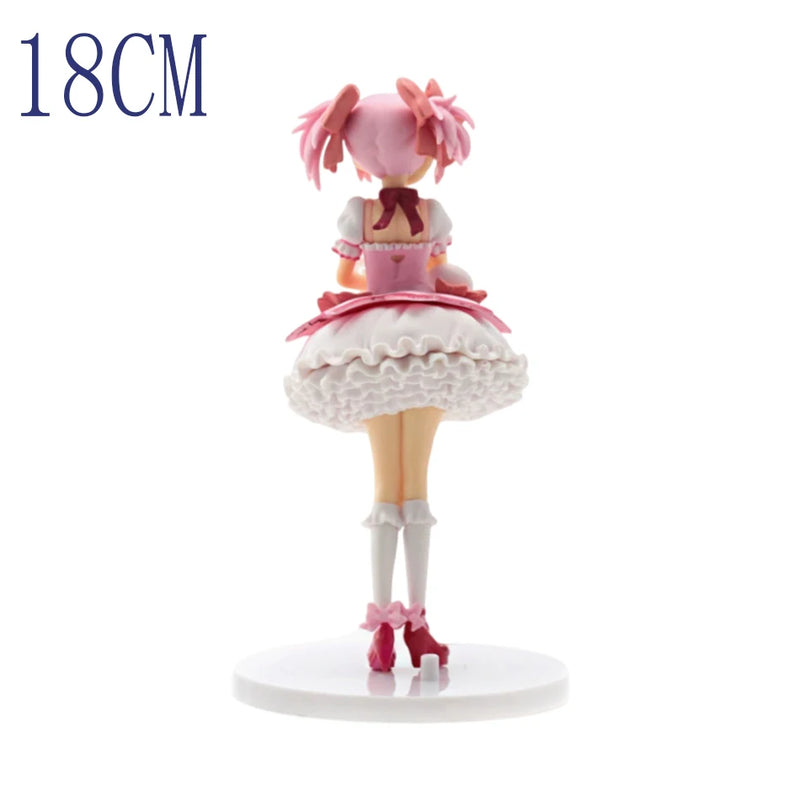 Boneca de 18cm Kaname Madoka – Puella Magi Madoka Magica, figura em PVC