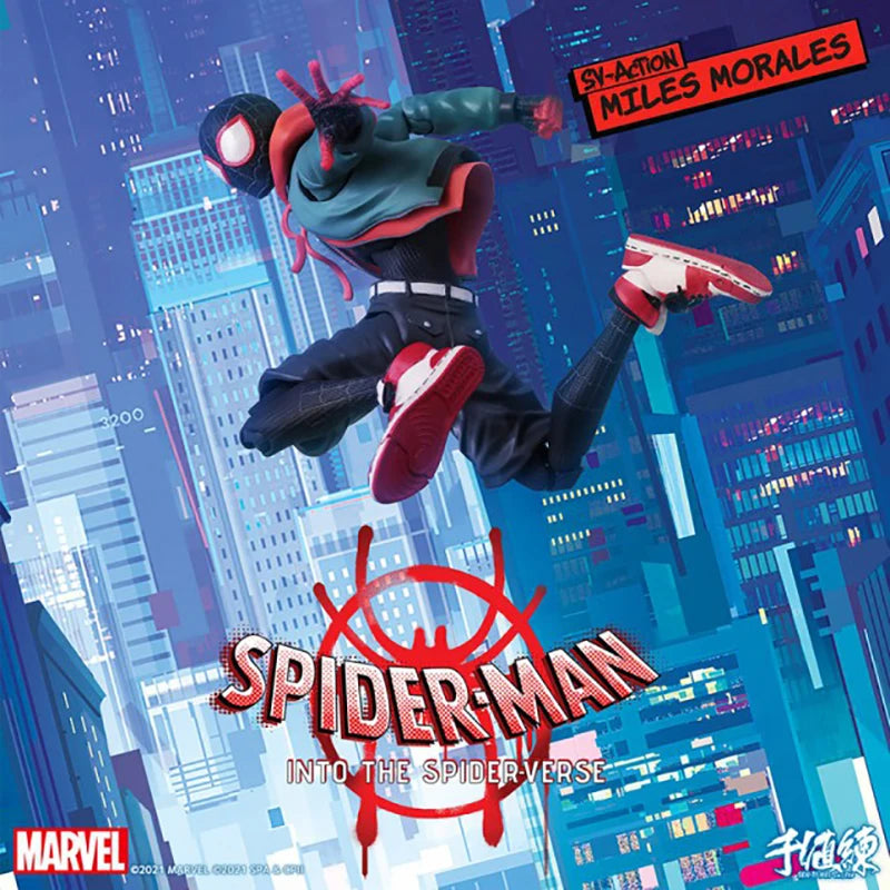 Homem Aranha Action Figure Miles Morales Aranha Verso