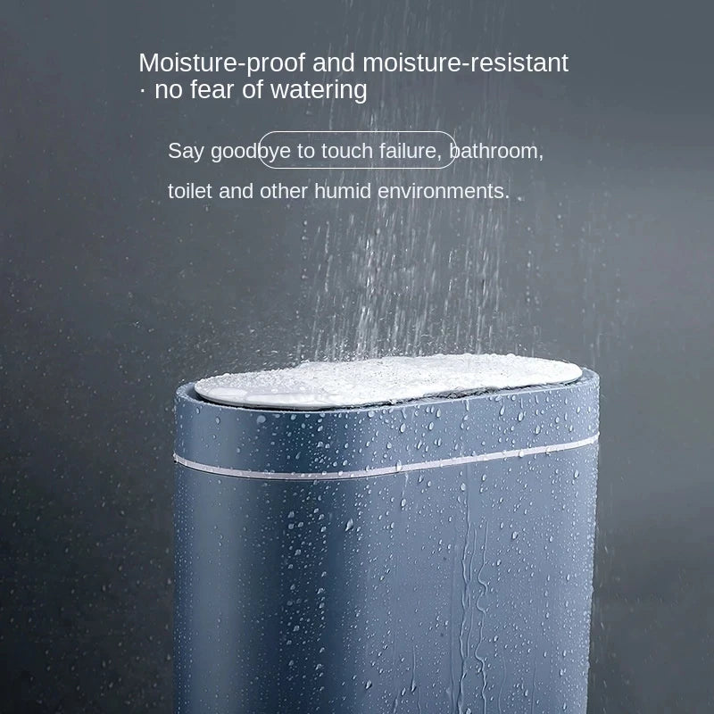 **Lixeira Inteligente Automática 7 L – Sensor Eletrônico à Prova d’Água para Cozinha e Banheiro, Design de Junção Estreita**