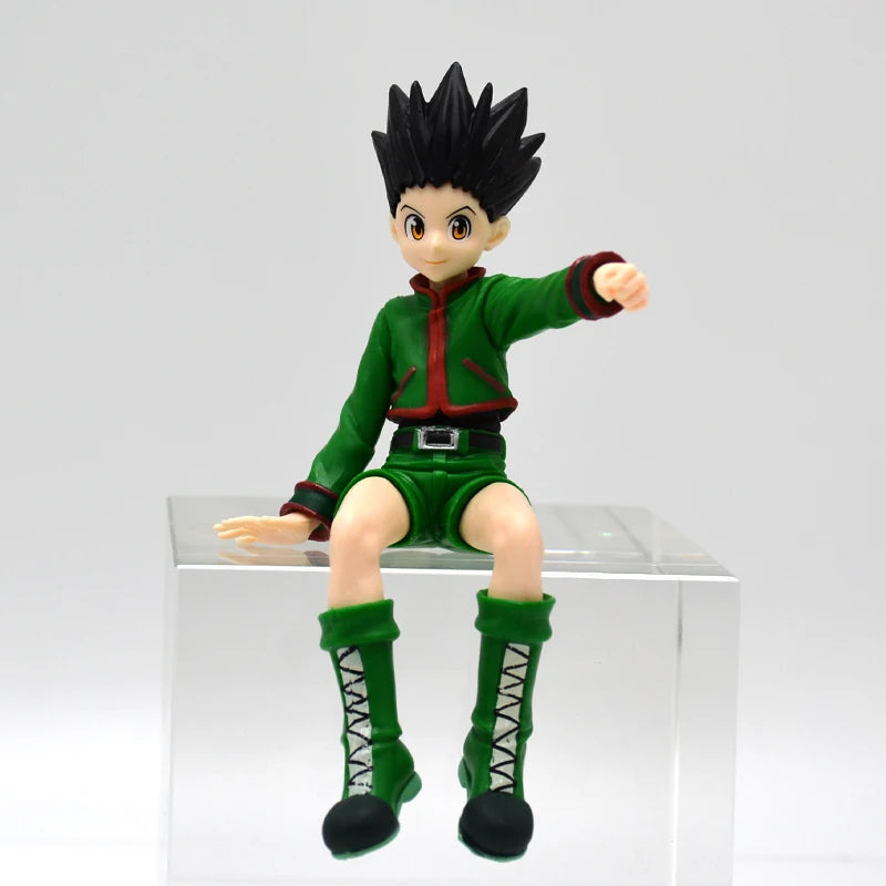 Figura Hunter x Hunter 13cm – Gon, Kurapika, Alluka e Chrollo | Colecionáveis Anime em PVC para Presente ou Decoração
