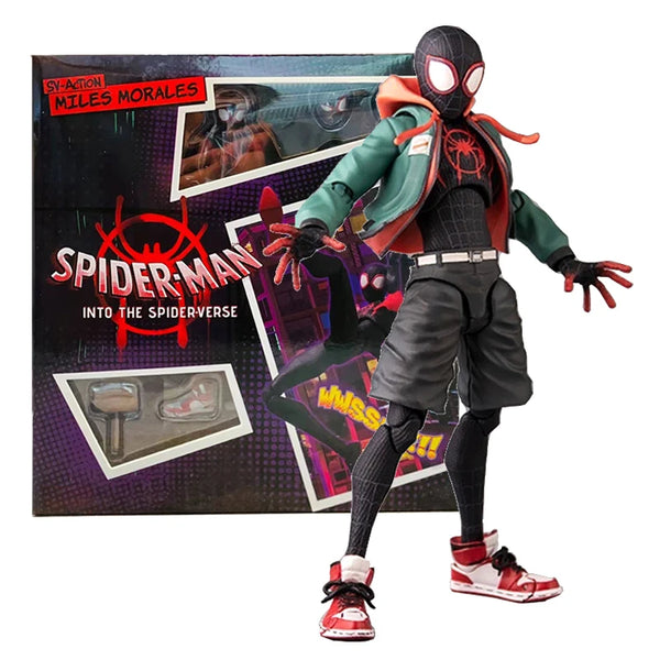 Homem Aranha Action Figure Miles Morales Aranha Verso