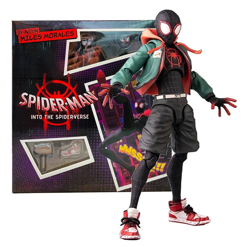 Homem Aranha Action Figure Miles Morales Aranha Verso