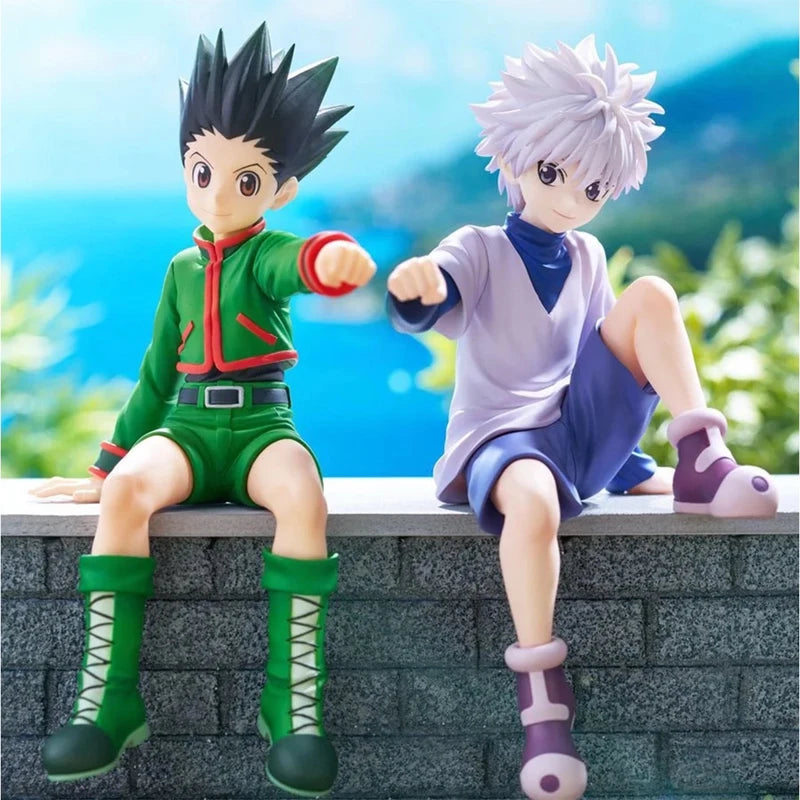 Figura Hunter x Hunter 13cm – Gon, Kurapika, Alluka e Chrollo | Colecionáveis Anime em PVC para Presente ou Decoração