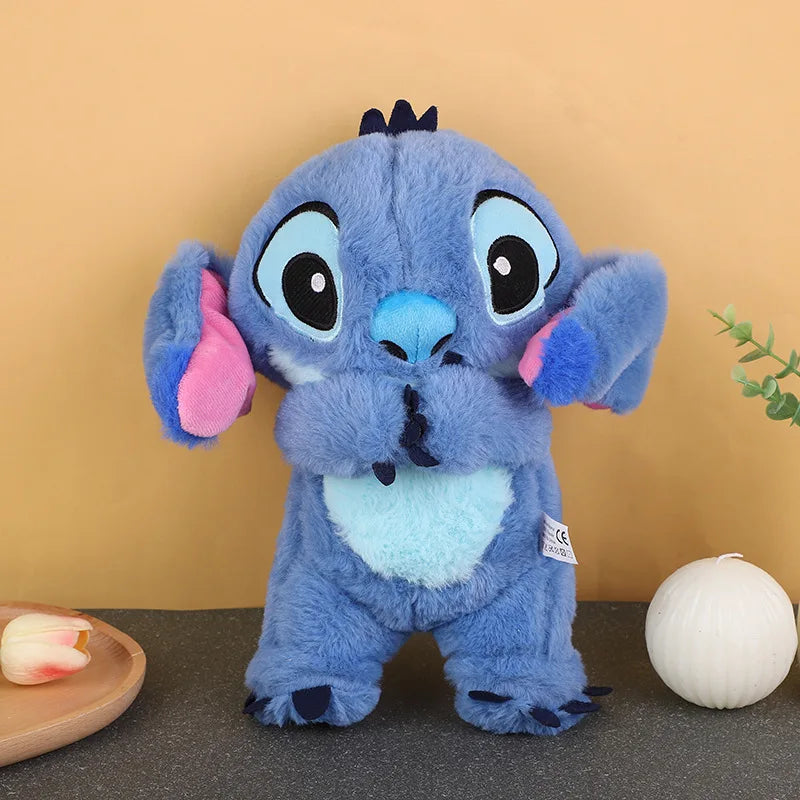 Pelúcia Stitch Rosa com Luz e Música – Brinquedo Kawaii Infantil para Dormir | Presente Fofo para Crianças