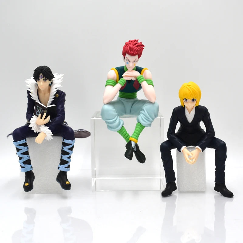 Figura Hunter x Hunter 13cm – Gon, Kurapika, Alluka e Chrollo | Colecionáveis Anime em PVC para Presente ou Decoração
